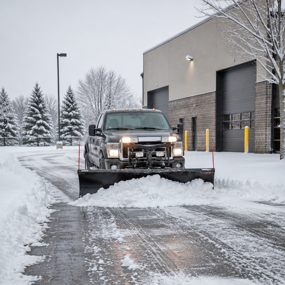 snow plowing winter - Tru Habitats